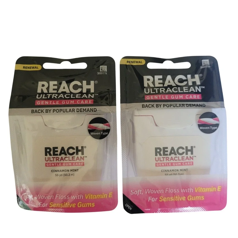 Reach UltraClean Gentle Gum Care Woven Floss Cinnamon Mint 2